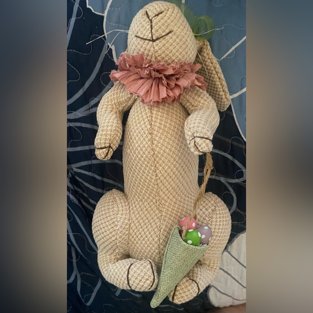 Charming weighted bunny 11” x 6.5”.w